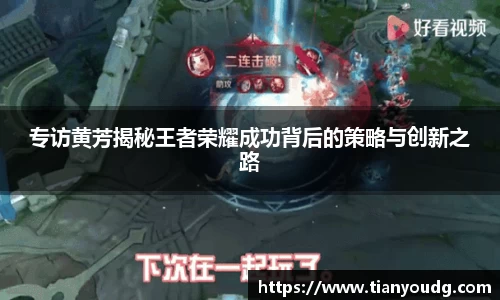 专访黄芳揭秘王者荣耀成功背后的策略与创新之路