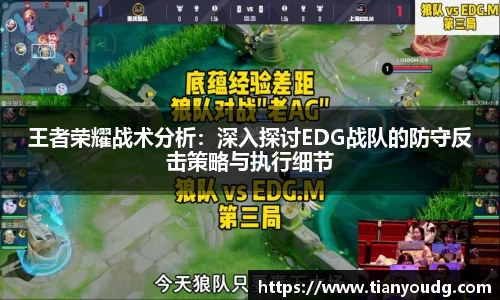 王者荣耀战术分析：深入探讨EDG战队的防守反击策略与执行细节