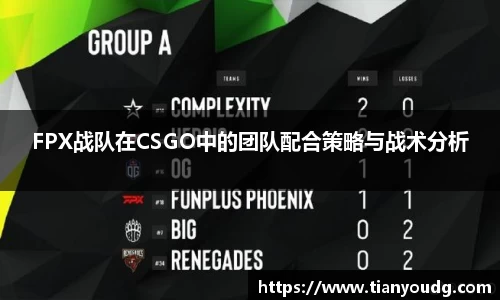 FPX战队在CSGO中的团队配合策略与战术分析